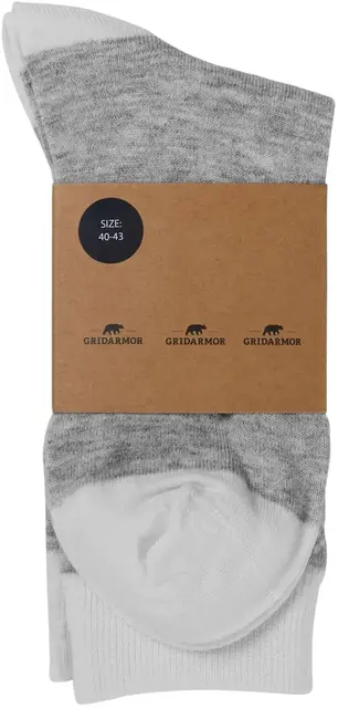 Gridarmor Heritage Merino Socks 36-39 Lt. grey/white 