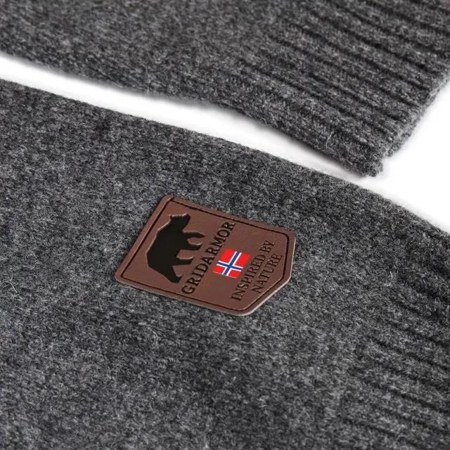 Gridarmor Snøkrystall Half Zip Grey S Grey/Beige/White, herre 