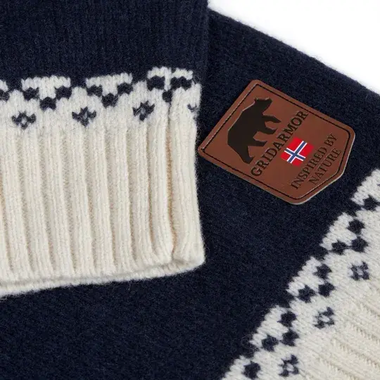 Gridarmor Snøkrystall Round Neck Marine blue S 