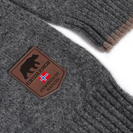 Gridarmor Snøkrystall Round Neck Gray S Ullgenser til herre fra Gridarmor 