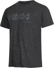 Gridarmor Larsnes Merino T-skjorte M L Dk. greymelange