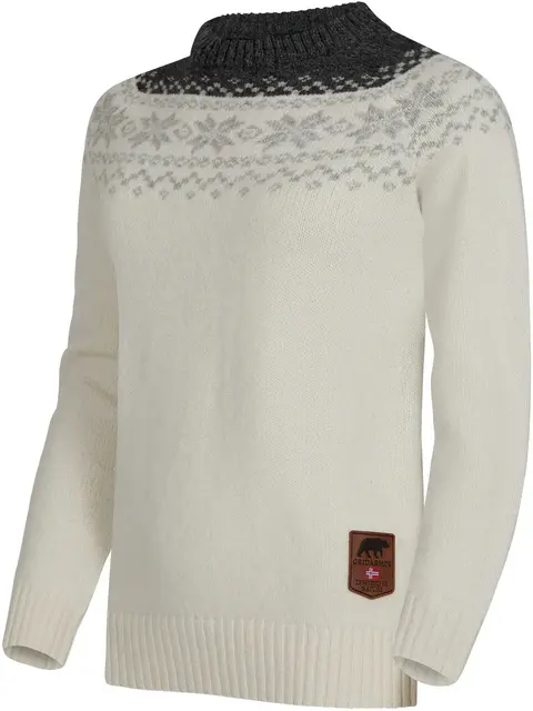 Gridarmor Snøkrystall Rn Ullgenser W L White/Dk. grey/Lt. grey 