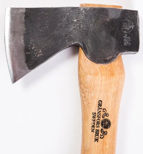 Gränsfors Håndøks "Kubben" Liten praktisk øks i tursekken 