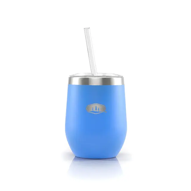 GSI Glacier SS Tumbler Blue Aster Solid Coctailglass med isolasjon 