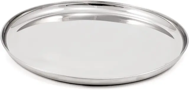 GSI Glacier Stainless plate Solid tallerken i rustfritt stål 