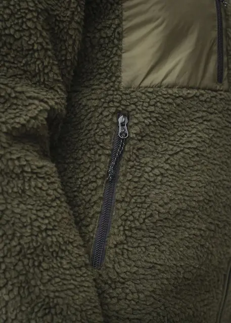 Heat Experience Pile Fleece Unisex XS Olive Green 