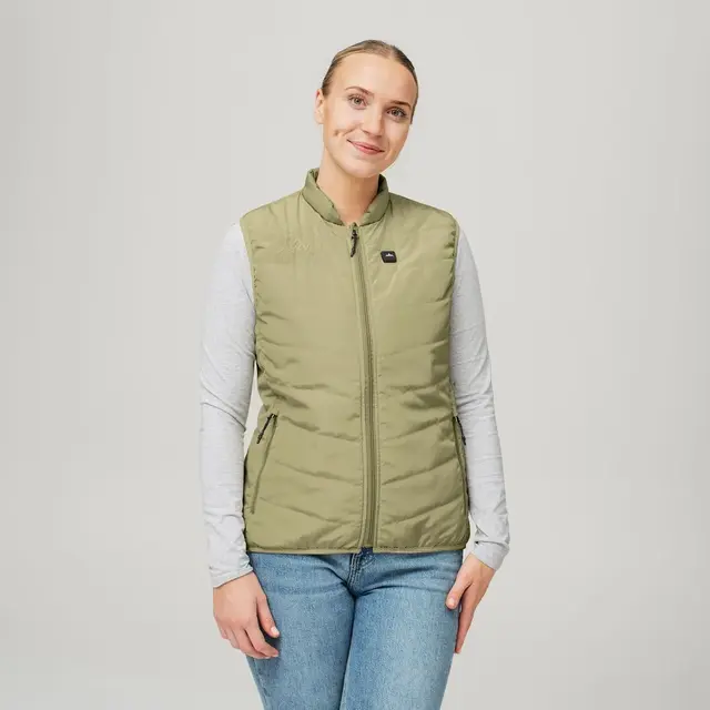 HeatX Heated Everyday Vest W Green XS Lichen Green, dame 