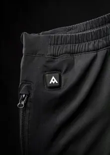 Heat Experience Heated Knee Pants S Slitesterk sort varmebukse med glidelås 