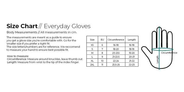 Heat Experience Everyday Gloves XS Vanntett og pustende varmehanske 