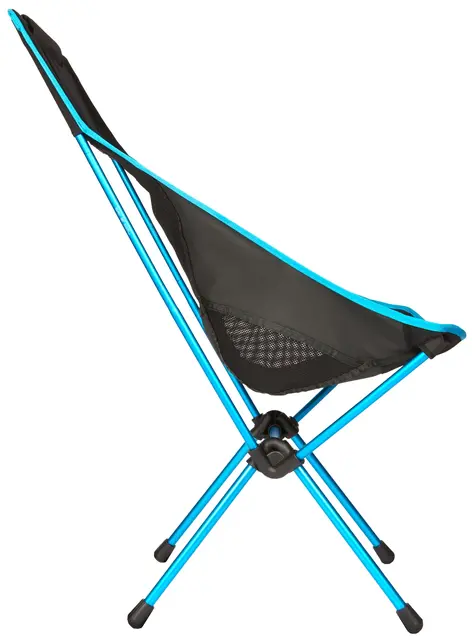 Helinox Sunset Chair Black/Cyan Blue Høy og komfortabel stol 