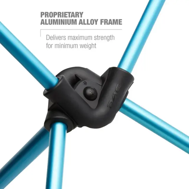 Helinox Chair Two Black/Cyan Blue Superdigg turstol til all slags bruk 