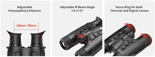 Hikmicro Habrok HH35L Digital termisk binokular kikkert 