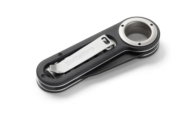 Hultafors OKF Foldekniv til fritidsbruk Robust foldekniv i svartbelagt aluminium 