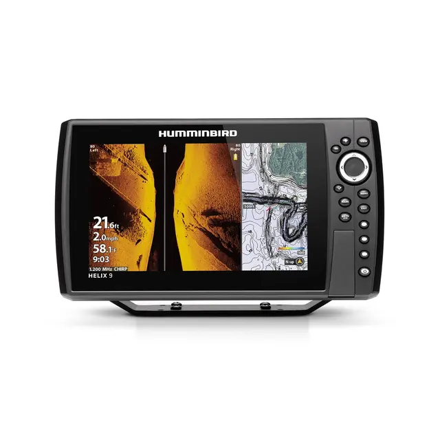 Humminbird Helix 9 Chirp Mega Si+ G4N Ekkolodd med side imaging og kartplotter 