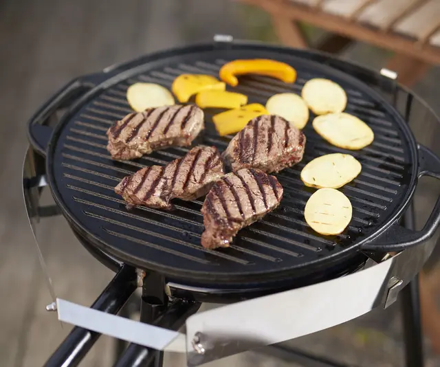 Hällmark Grillplate Støpejern ø 42cm Lag maten ute! 