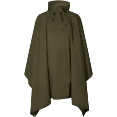 Seeland Taxus rain Poncho Pine Green Komprimerbar og vanntett regnponcho
