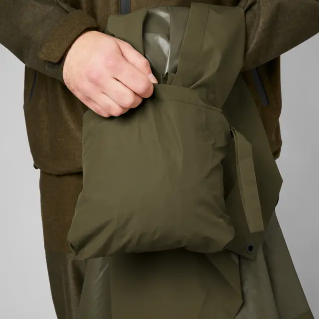 Seeland Taxus rain Poncho Pine Green Komprimerbar og vanntett regnponcho 
