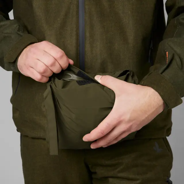 Seeland Taxus rain Poncho Pine Green Komprimerbar og vanntett regnponcho 
