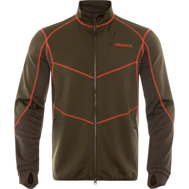 Härkila Scandinavian fleece jakke Willow Green/Shadow Brown M 
