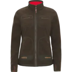 H&#228;rkila Kamko fleece Women Brown/Red S 2 jakker i 1