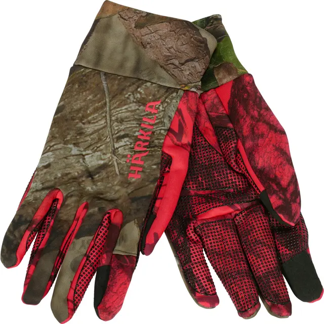 Härkila Moose Hunter 2.0 fleecehansker M MossyOak Break-Up Country/MossyOak Red 