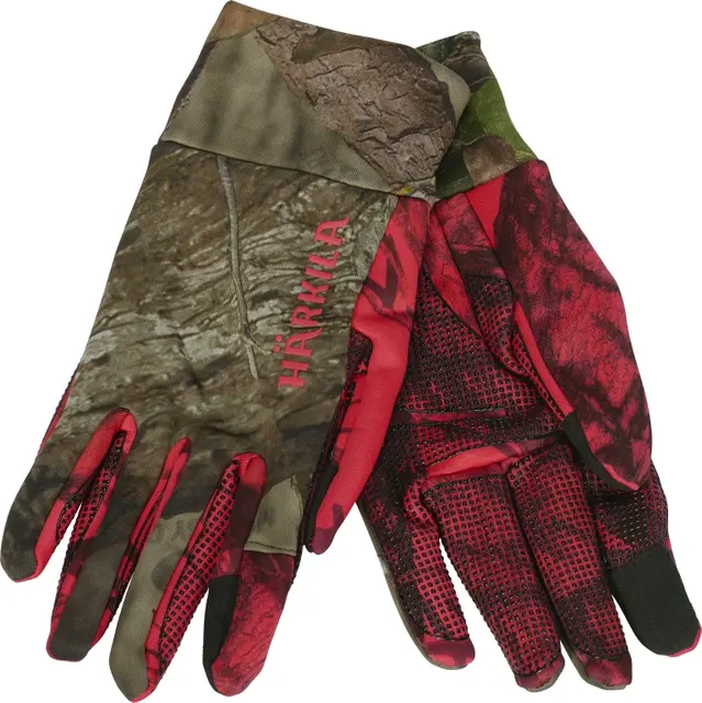 Härkila Moose Hunter 2.0 fleecehansker M MossyOak Break-Up Country/MossyOak Red 