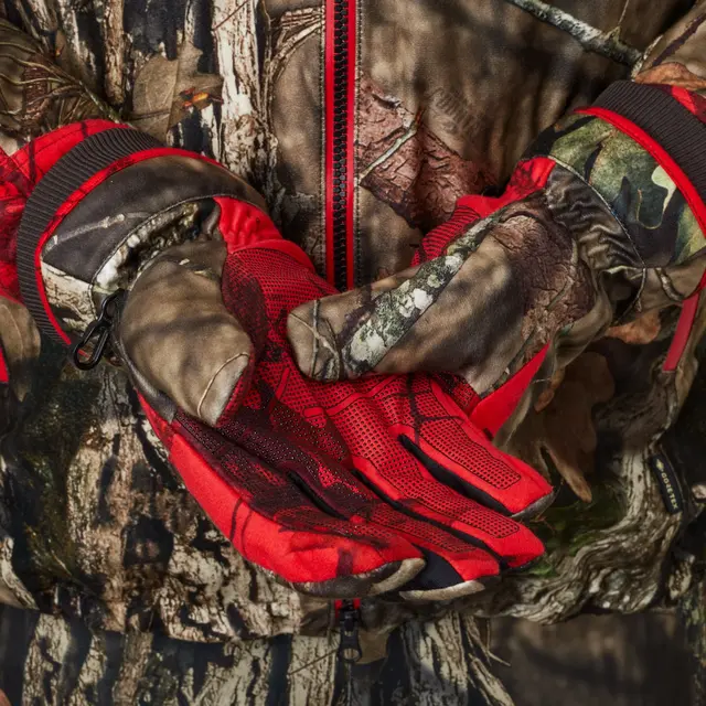 Härkila Moose Hunter 2.0 GTX Gloves M MossyOak Break-Up Country/MossyOak Red 