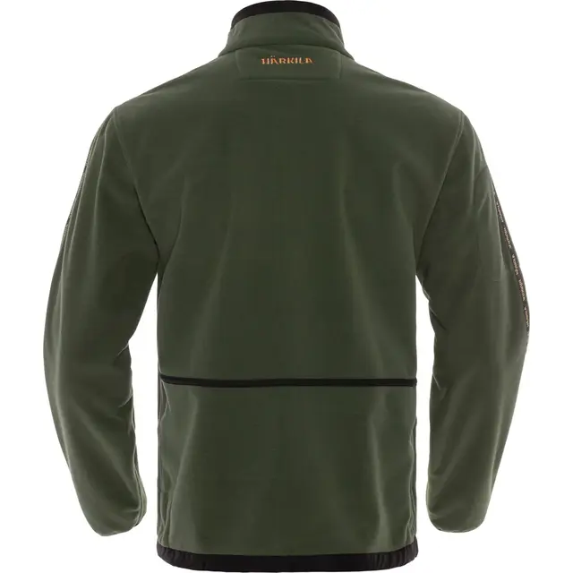 Härkila Kamko fleecejakke Grey/Green L Vendbar fleecjakke med Windstopper 