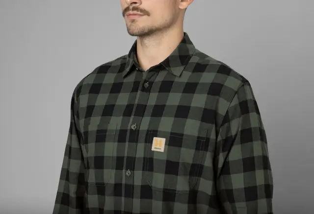 Härkila Scandinavian L/S skjorte M Green Check 