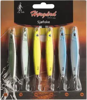 H&#248;rg&#229;rd Sj&#248;fiske sluksett 6-pack 25g Klassiske sildesluker i popul&#230;re farger
