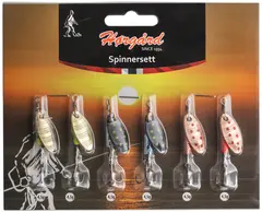 H&#248;rg&#229;rd &#216;rret Spinnere 6-pack 4,5g Seks lette spinnere til ferskvannsfiske