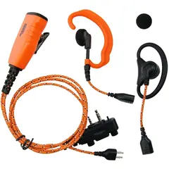 ProEquip U610LS/LA headset oransje 3-i-1 headsett med anti twin