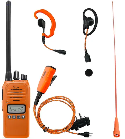 Icom ProHunt Compact Basic 2 pakke Jaktradiopakke m/headset og lang antenne 