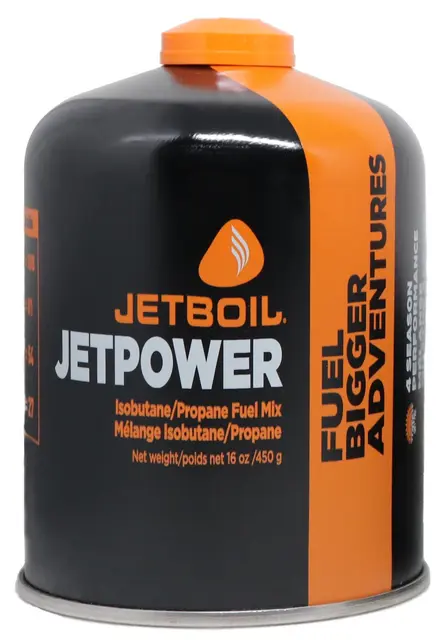 Jetboil JetPower gass 430g Gassboks med høyytelses propan/isobutan 