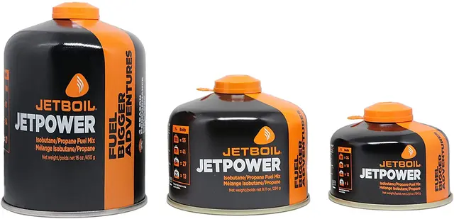 Jetboil JetPower gass 230g Gassboks med høyytelses propan/isobutan 