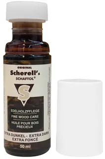 Scherell Schaftol ekstra m&#248;rk stokkolje 50ml som beskytter mot v&#230;r og vind