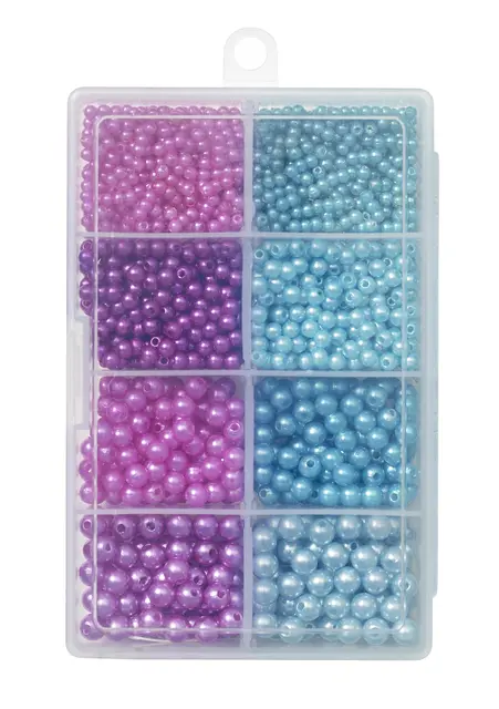 Kinetic Pearl Beads Kit Flytekuler, Purple/Light Blue 