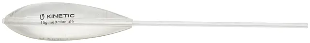 Kinetic Bombette Slow Sinking 10g Ørretbombe, Clear 