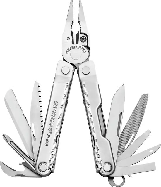 Leatherman Rebar Multiverktøy m/taske Kompakt multiverktøy med 16 verktøy 