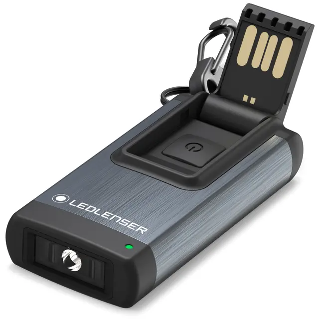 LED Lenser K4R nøkkelringlykt Black Oppladbar med hele 120 lumen 