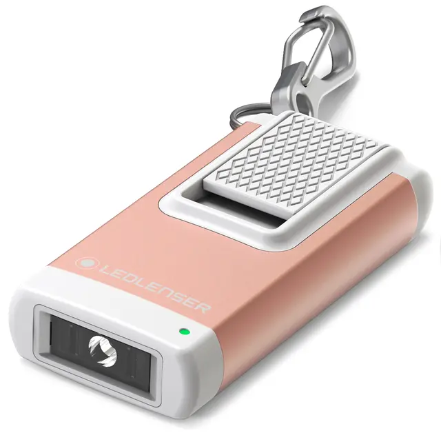 LED Lenser K4R nøkkelringlykt Rose Gold Oppladbar med hele 120 lumen 