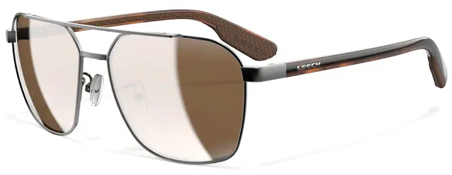 Leech Falcon Wind Tøffe solbriller med kobber linse 