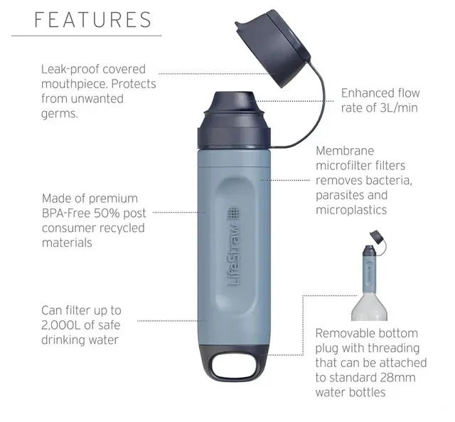 Lifestraw Peak Solo Mountain Blue 