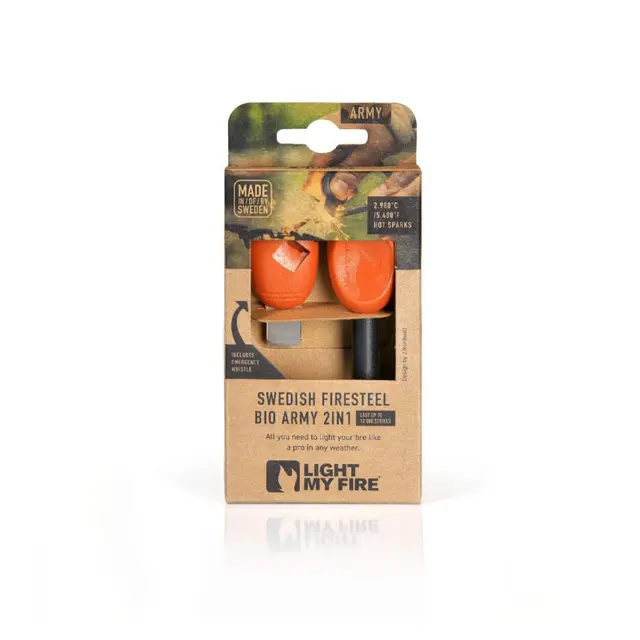 Light My Fire Firesteel Army Effektivt tennstål i Slatyblack 