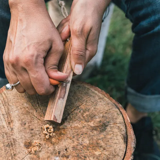 Light My Fire Firesteel Scout Effektivt tennstål i Rustyorange 
