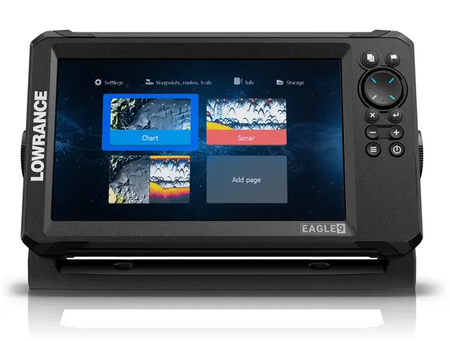 Lowrance Eagle 9" 50/200 HDI Ekkolodd og kartplotter med svinger 