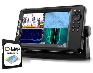 Lowrance Eagle 9&quot; 50/200 HDI med kart med C-map til 50% rabatt (verdi 890,-)