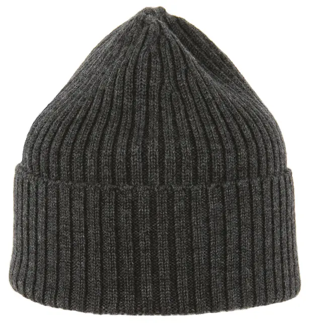 MJM Beanie Anthracite 100% Merino, One size 