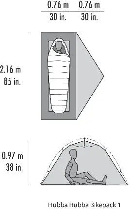 MSR Hubba Hubba Bikepack 1P Sykkeltelt for 1 person 