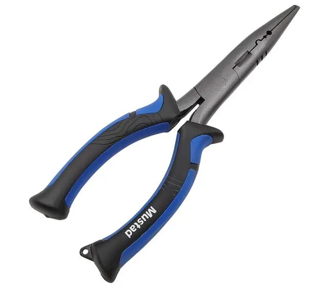 Mustad Large Split Ring Plier Med avbiter og crimper 